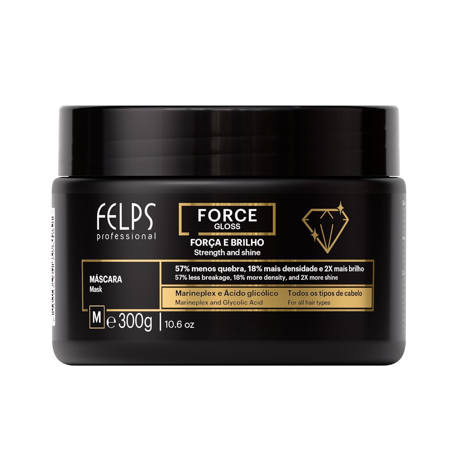 Felps Professional Force Gloss Hair Mask with Marineplex and Glycolic ...