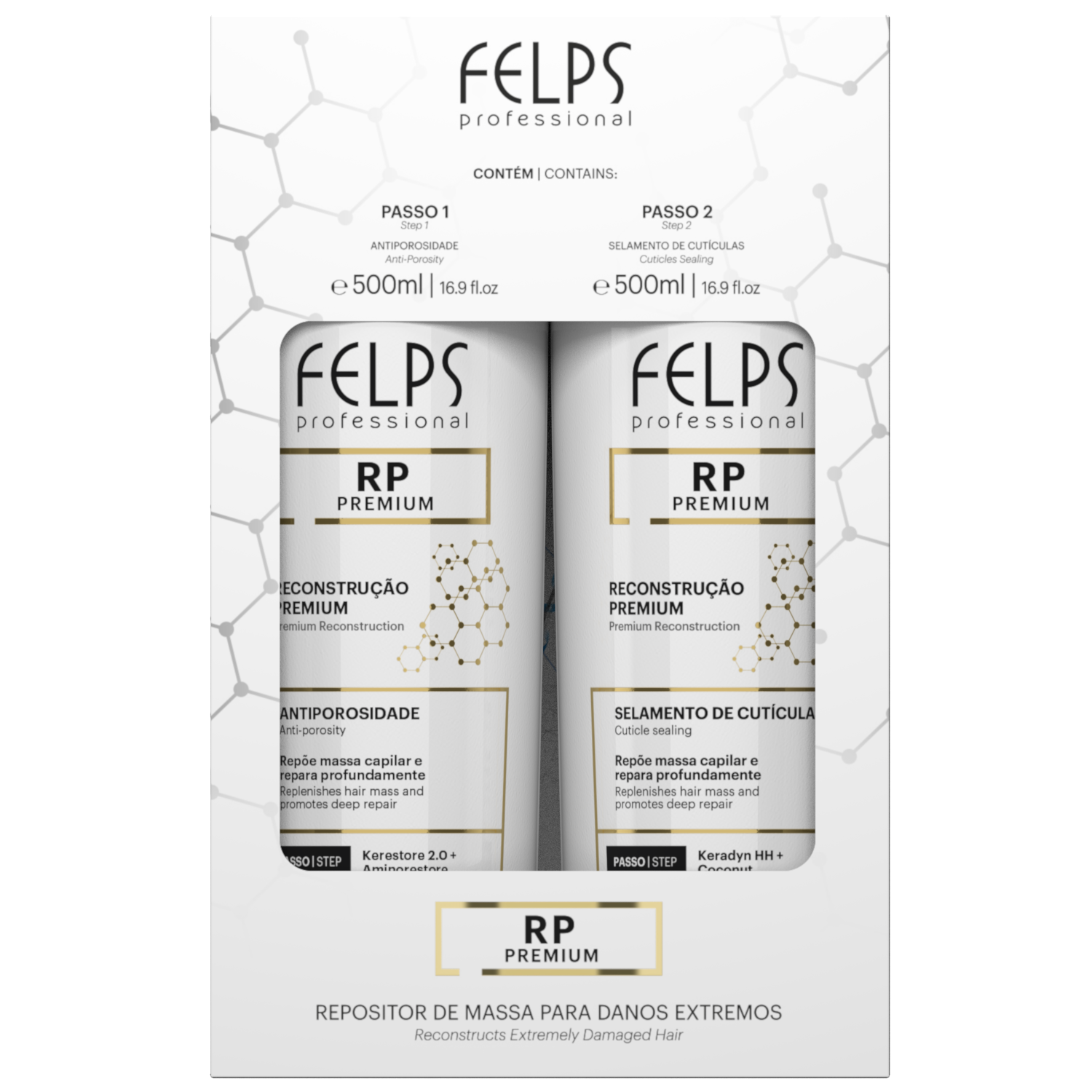 Reconstruction Premium 2X500ml – Felps Professional - USA